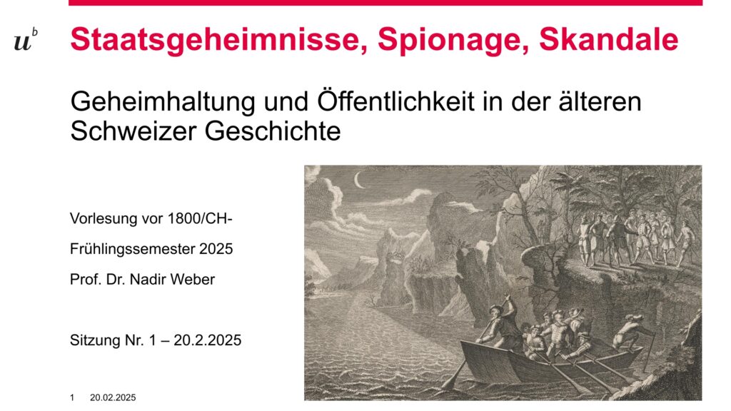 Lecture “State Secrets, Espionage, Scandals”